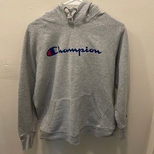 Large grey champion hoodie